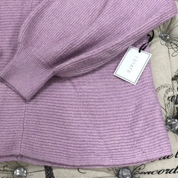 1.state Blouson Sleeve V-Neck Sweater - Picture 2 of 5